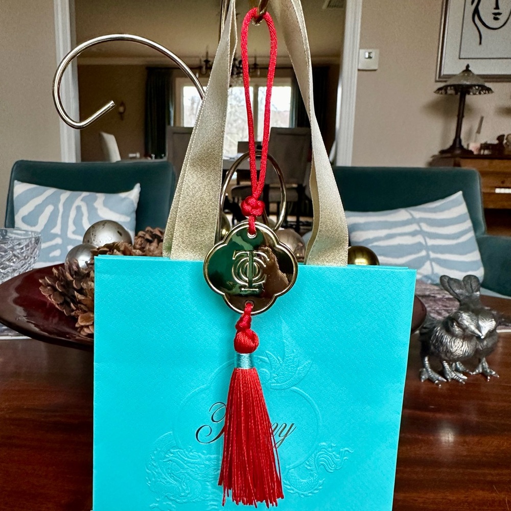 New Tiffany & Co. Limited Edition Chinese Knot ornament charm with gift bag